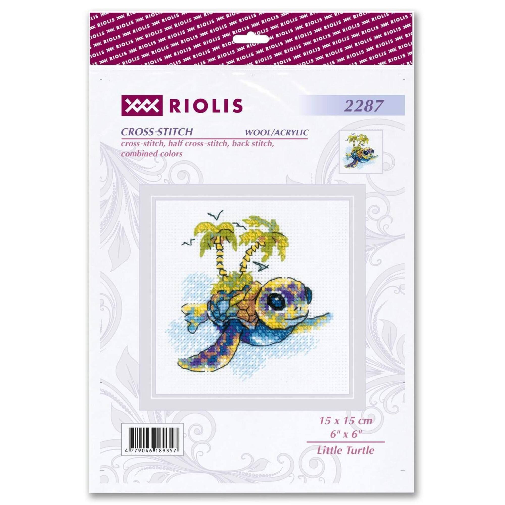 RIOLIS Little Turtle Counted Cross Stitch Kit